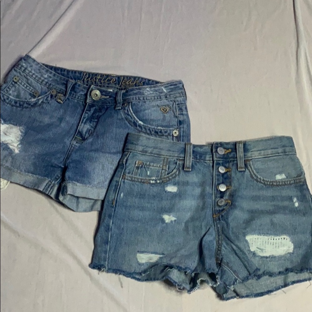2 pairs of Jean shorts